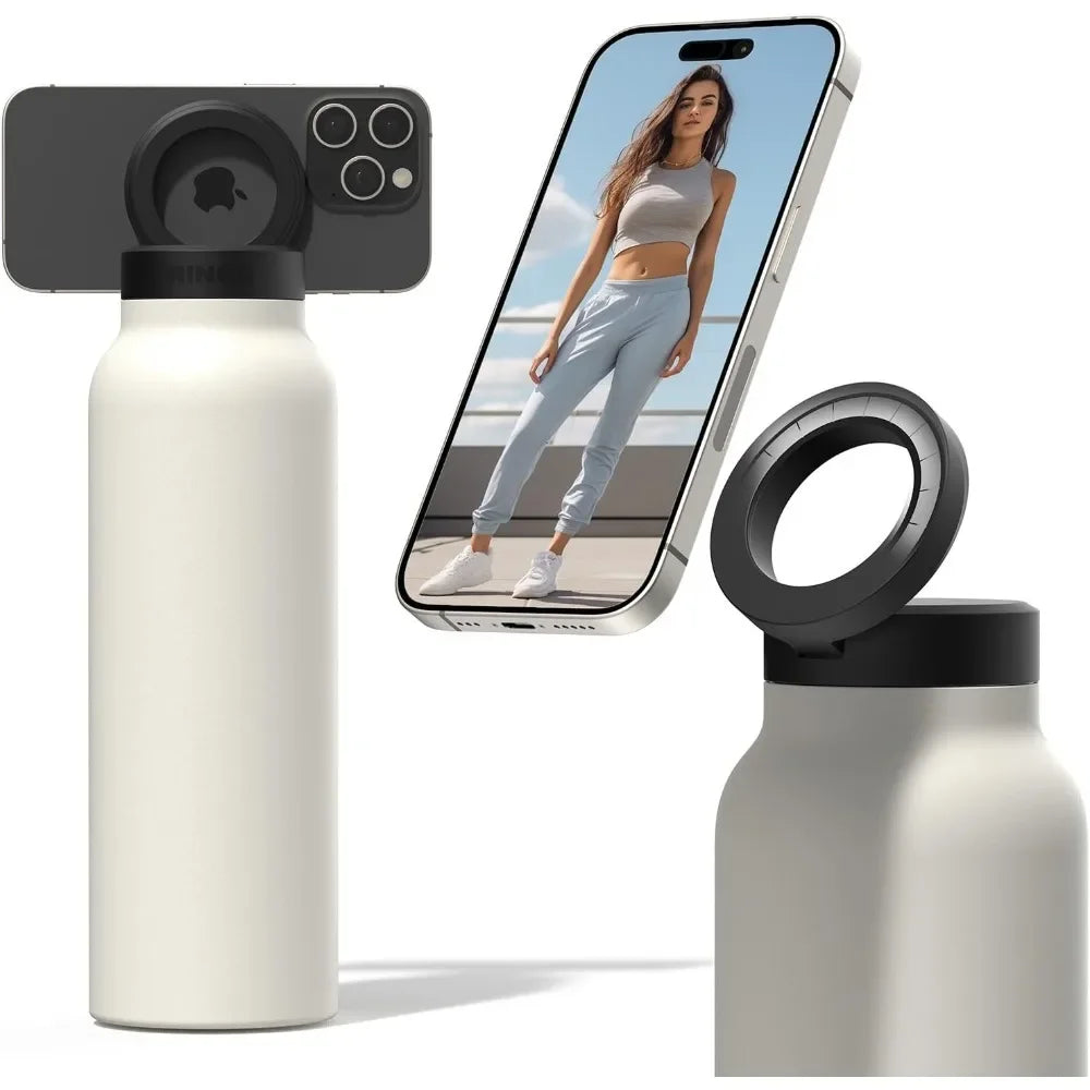 Water Bottle with Magnetic Tripod